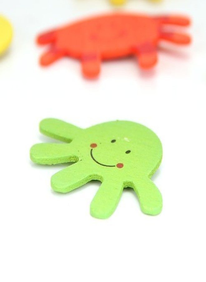 Qwick Click Wooden Nature Theme Magnets - Set of 40, Multicolour - Image 2